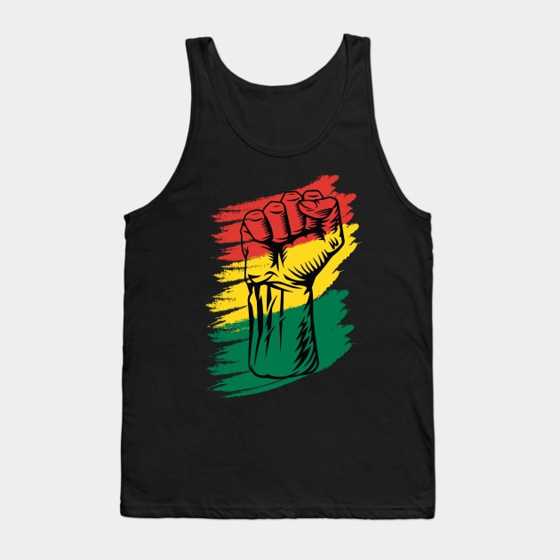 Black Pride Fist Black Lives Matter Gift Tank Top by BadDesignCo